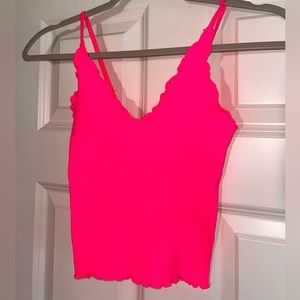 Neon Pink Crop Top